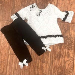 Rare Editions Baby Girl Outfit size 9M